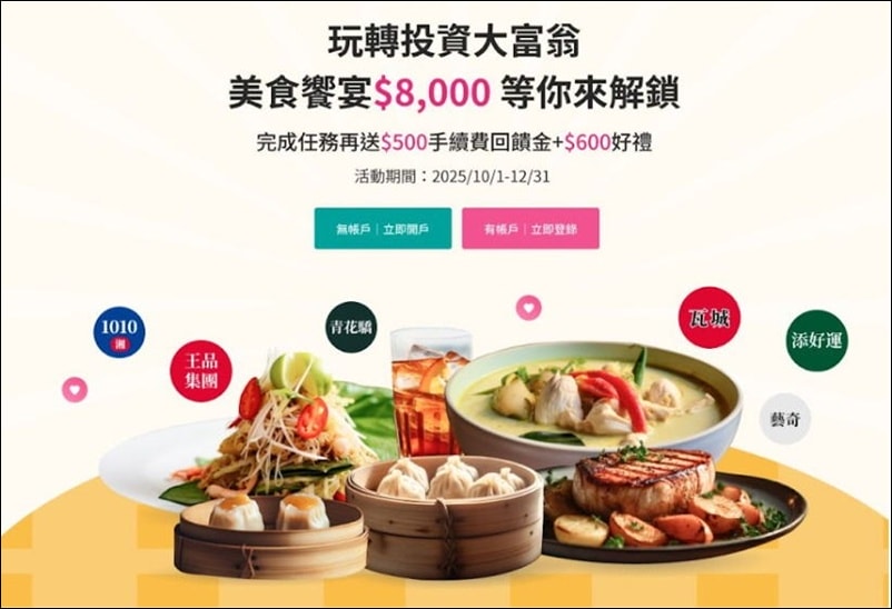 證券開戶 》2025年玉山證券「投資大富翁」開戶活動,完成關卡投資挑戰,最高領500元手續費回饋金 - 第2張圖