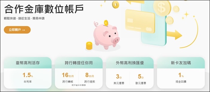 理財 》115年多家數位帳戶(銀行)開戶、高利活存、免費跨轉(跨提)、信用卡(簽帳卡)優惠資訊 - 第21張圖 理財 》115年多家數位帳戶(銀行)開戶、高利活存、免費跨轉(跨提)、信用卡(簽帳卡)優惠資訊
